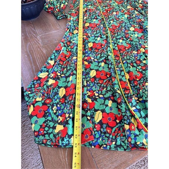 Alexis Hiroka Robe in Botanical Mandarin Size Small - Picture 11 of 12